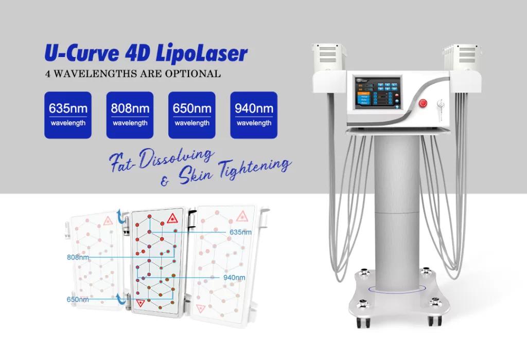 The best professional 4D strawberry Ucurve™ laser lipo machine for sale