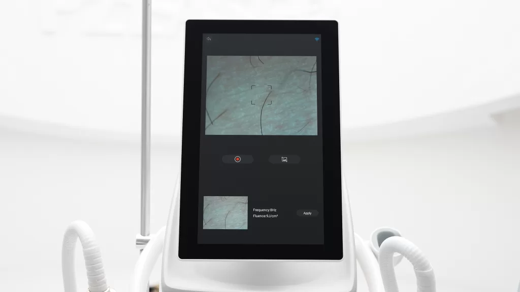 enter into the hair detection interface to detect your hair type